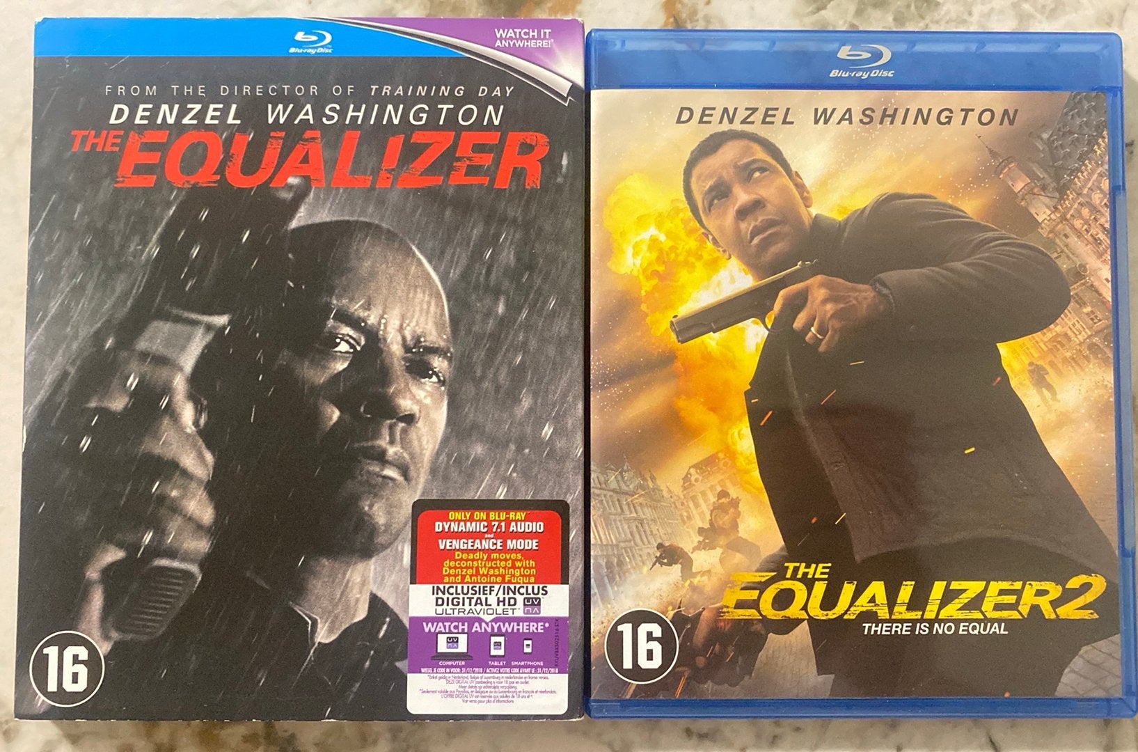 The equalizer 1 & 2 blu ray NL versie, Ophalen of Verzenden, Zo goed als nieuw