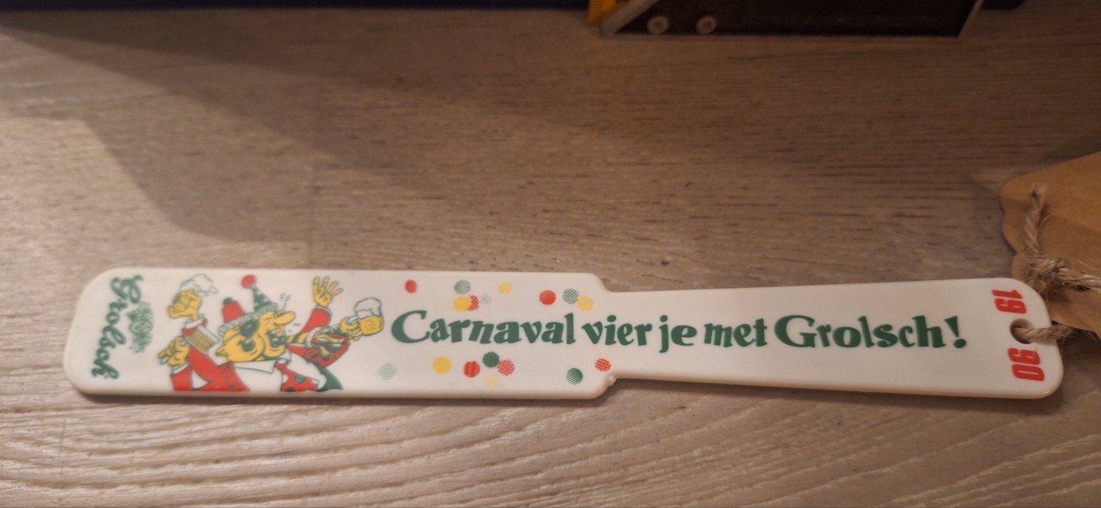 Grolsch carnaval afschuimer 1990 (12226), Verzamelen, Ophalen of Verzenden, Zo goed als nieuw, Grolsch