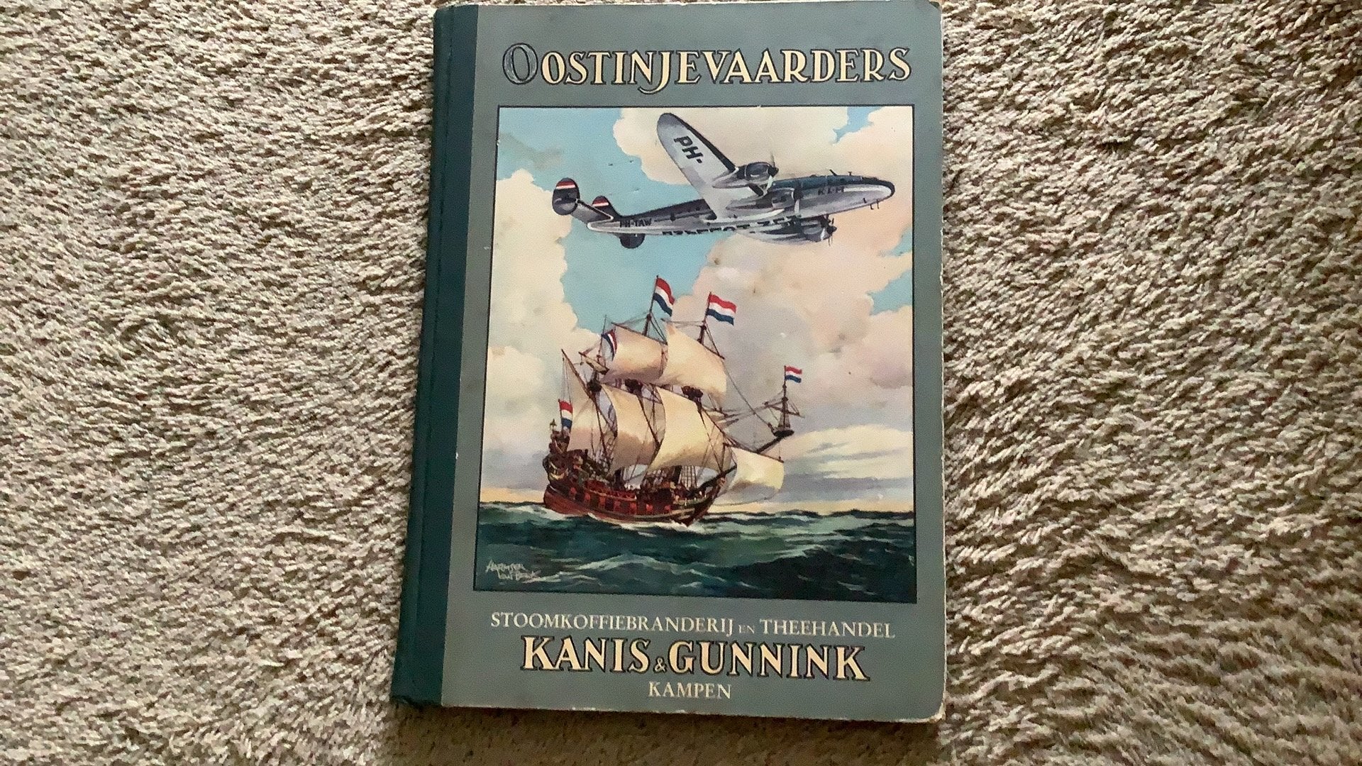 Oostinjevaarders, Kanis & Gunnink, 1949. Met 52 plaatjes, Boeken, Ophalen of Verzenden, Gelezen, Plaatjesalbum
