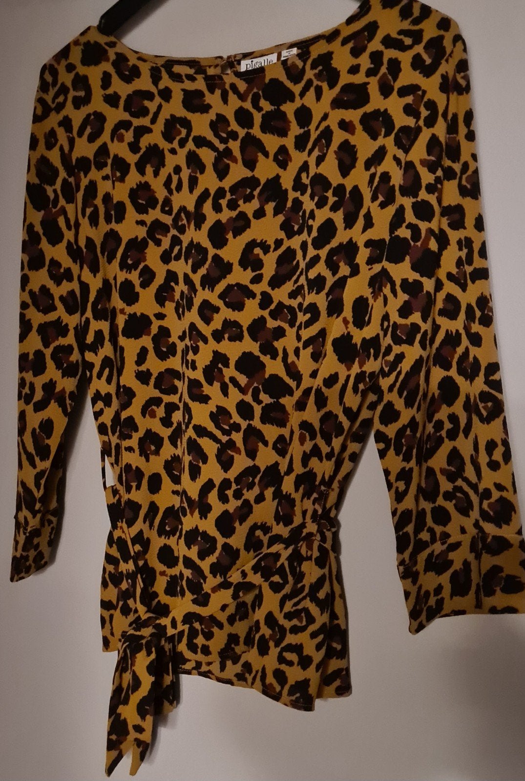 Panterprint Okergeel Blouse Maat 42, Kleding | Dames, T-shirts, Ophalen of Verzenden