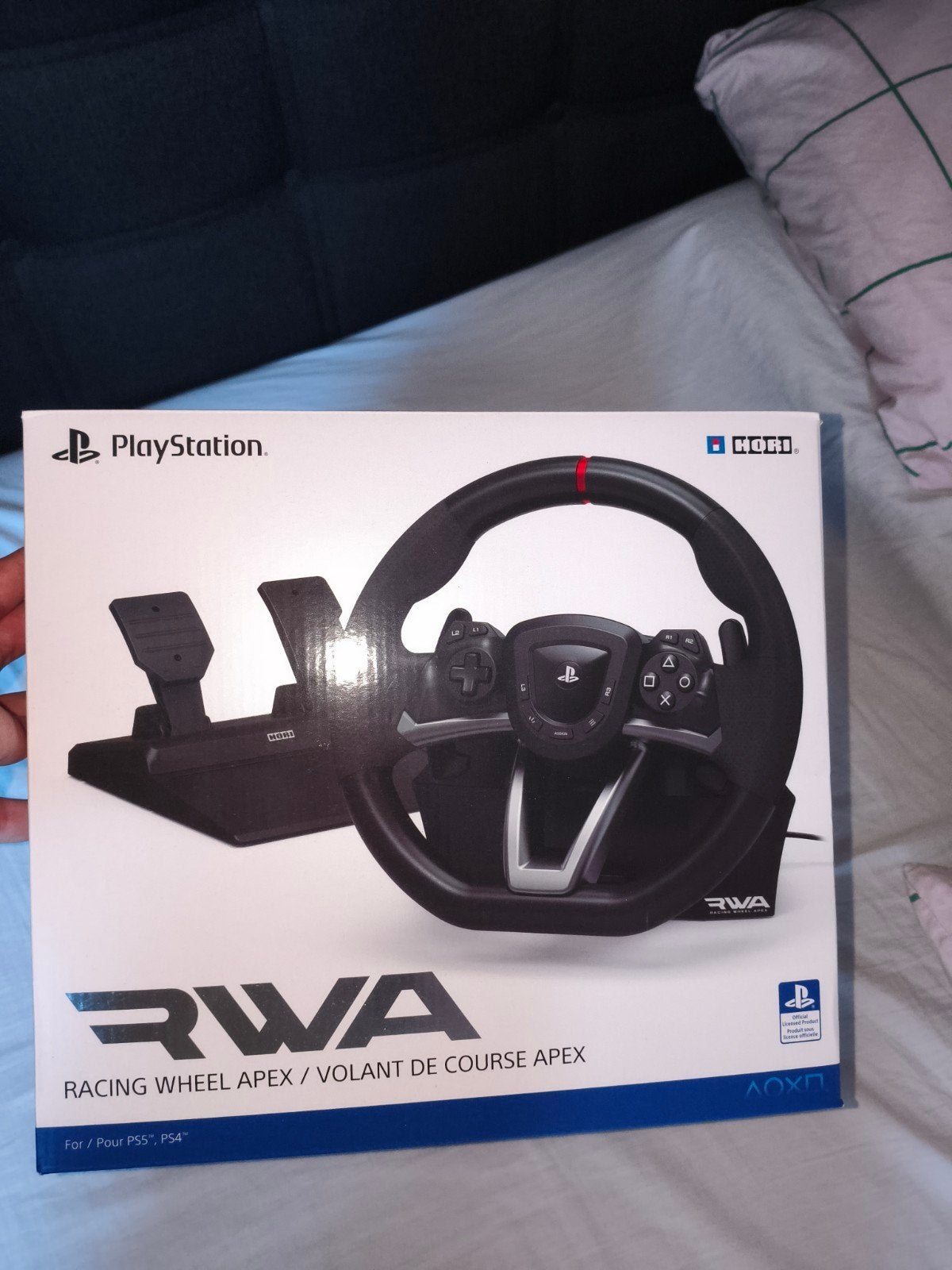 Hori Racing Wheel Apex voor PS5, PS4 en PC, Ophalen of Verzenden, Zo goed als nieuw, Stuur of Pedalen, PlayStation 4