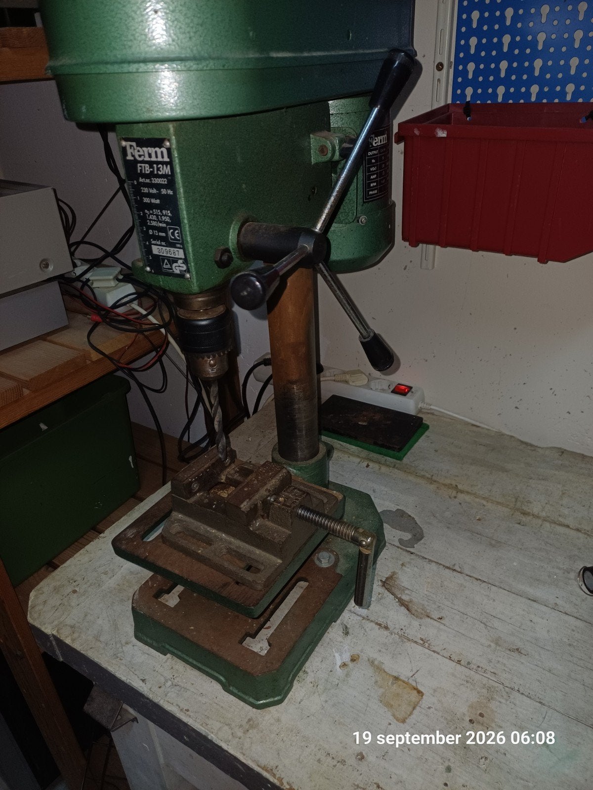 kolomboormachine in prima staat, Doe-het-zelf en Verbouw, Ophalen, Gebruikt, Kolomboormachine