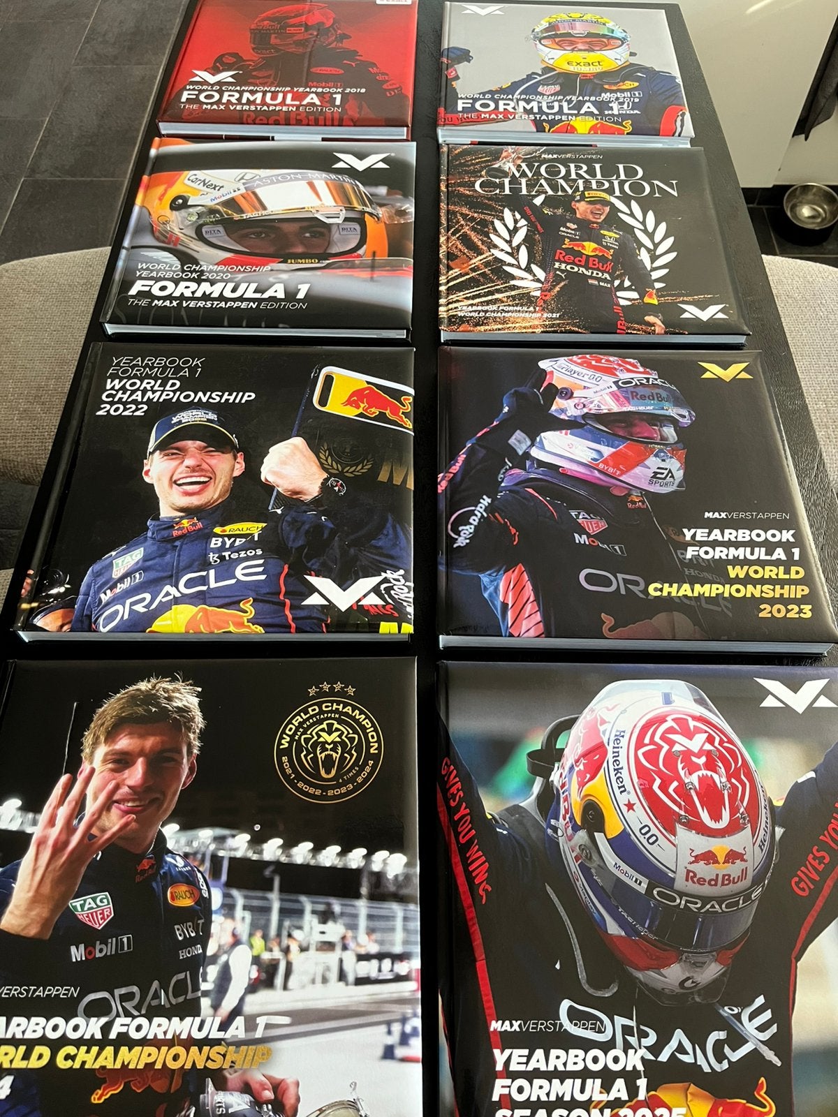 Max Verstappen jaarboeken 2018 t/m 2025, Ophalen, Zo goed als nieuw, Formule 1