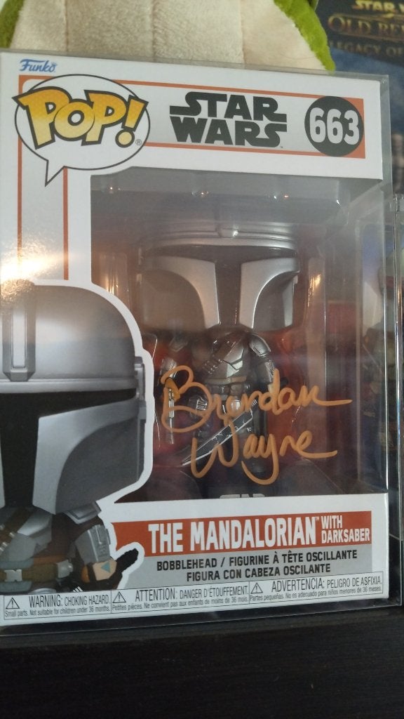 Gesigneerde Funko (Brendan Wayne)  Mandalorian /w ds #663, Ophalen of Verzenden, Nieuw