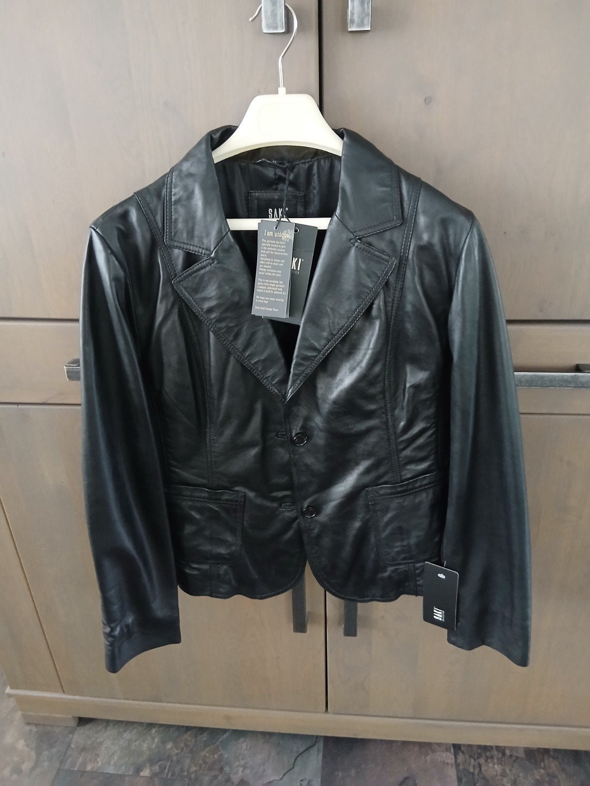 kort leren dames jasje, Kleding | Dames, Ophalen, Zwart, Maat 46/48 (XL) of groter, Nieuw