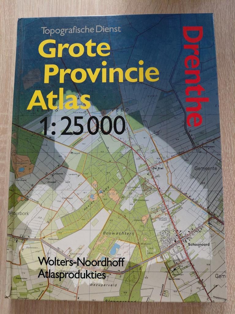 Grote Provincie Atlas Drenthe 1:25000, Boeken, Atlassen en Landkaarten, Ophalen of Verzenden