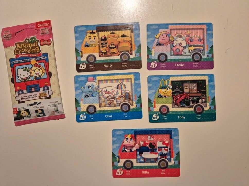 Animal Crossing amiibo serie 3 en Sanrio Collaboration Pack, 1 speler, Ophalen, Zo goed als nieuw, Vanaf 3 jaar