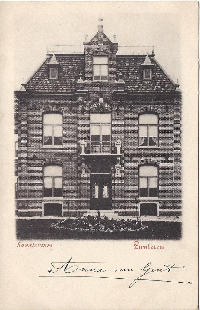 Lunteren (Gld.) Sanatorium, ca. 1900, Verzamelen, Ansichtkaarten | Nederland, Ophalen of Verzenden, Voor 1920, Ongelopen, Gelderland