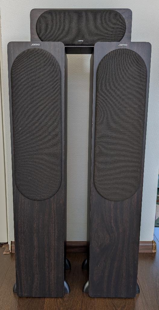 Jamo HCS 426 speakers, Ophalen, Gebruikt, 60 tot 120 watt, Front, Rear of Stereo speakers