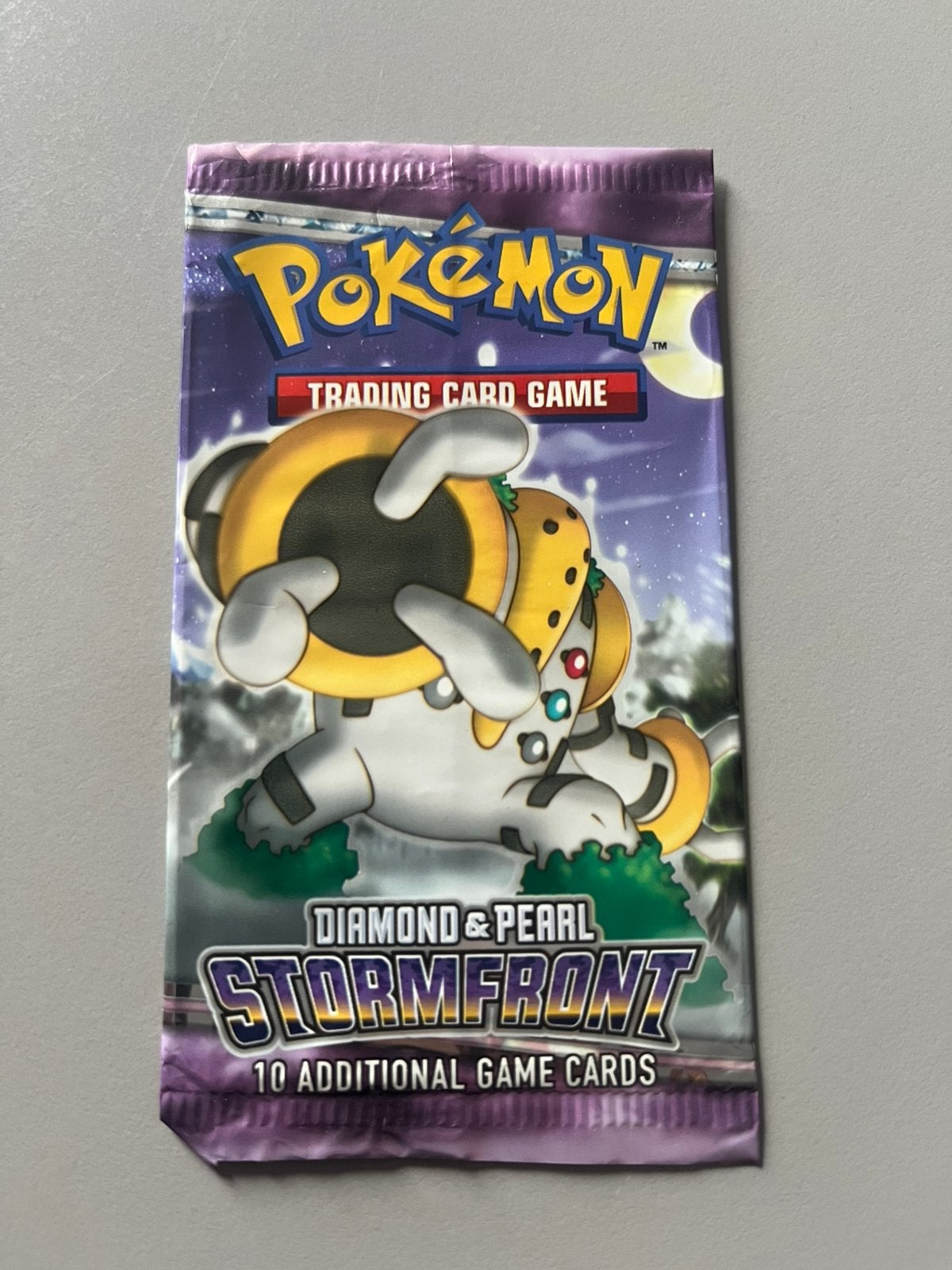 Pokemon booster empty D&P stormfront regigigas, Ophalen of Verzenden, Gebruikt