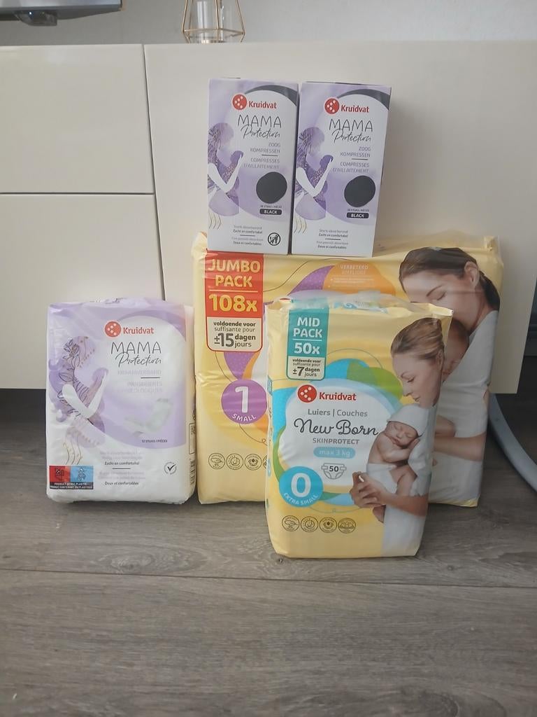 Kraampakket: Luiers, zoogkompressen, kraamverband, Kinderen en Baby's, Babyvoeding en Toebehoren, Ophalen, Nieuw, Overige typen
