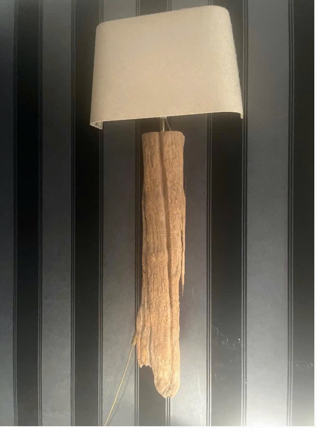 Twee wandlampen hout met jutte kap (perfecte staat)t, Huis en Inrichting, Lampen | Wandlampen, Ophalen, Zo goed als nieuw, Hout