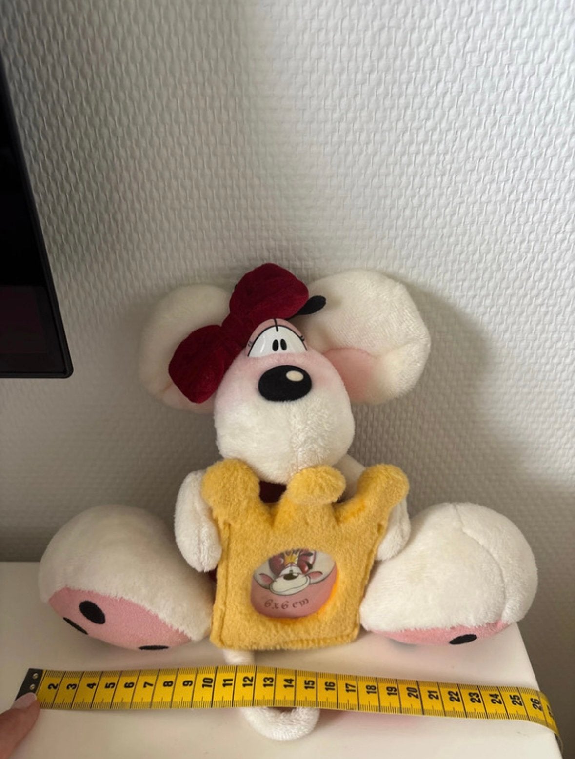 Diddlina knuffel met fotolijstje, Verzenden, Zo goed als nieuw, Knuffel