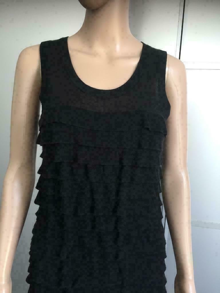 F193 Talking French maat XS/S=34/36 fijn-gebreid jurk zwart, Kleding | Dames, Talking French, Zwart, Ophalen of Verzenden, Zo goed als nieuw
