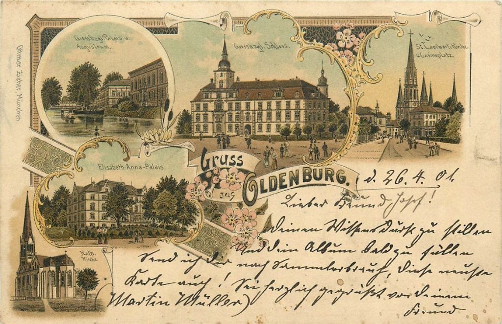 702-041-051 Oldenburg Litho, Verzenden, Voor 1920, Duitsland