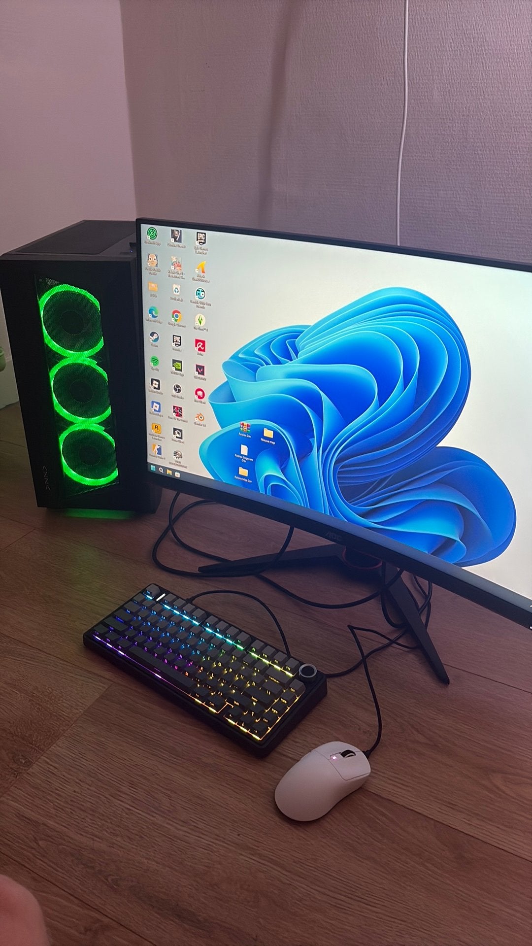 Gaming PC RTX 2070 SUPER + Ryzen 7 + 32GB + AOC 240Hz, Computers en Software, Ophalen, Zo goed als nieuw, Gaming, 3 tot 4 Ghz