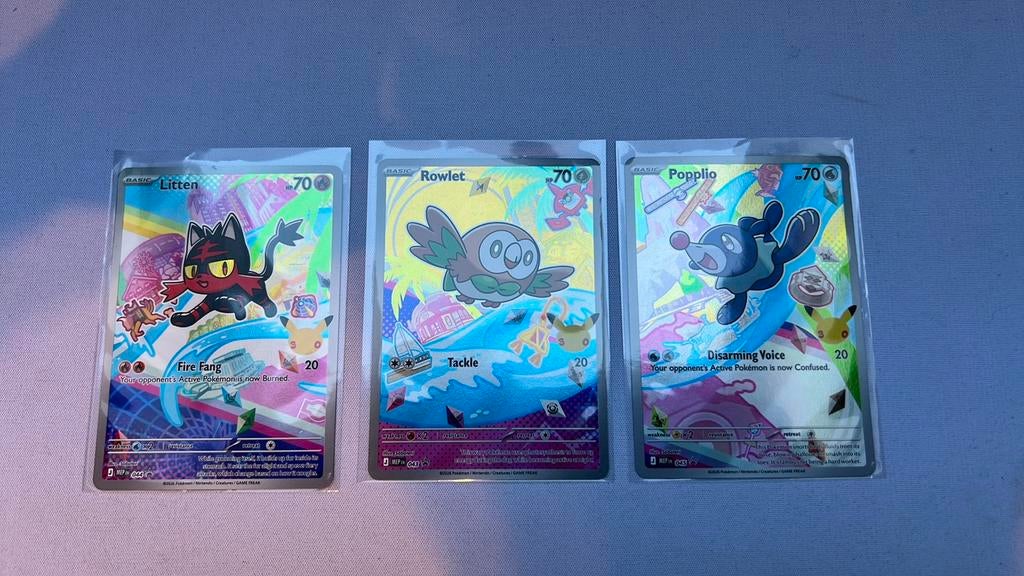Pokemon first partner gen 7, Ophalen of Verzenden, Nieuw, Meerdere kaarten