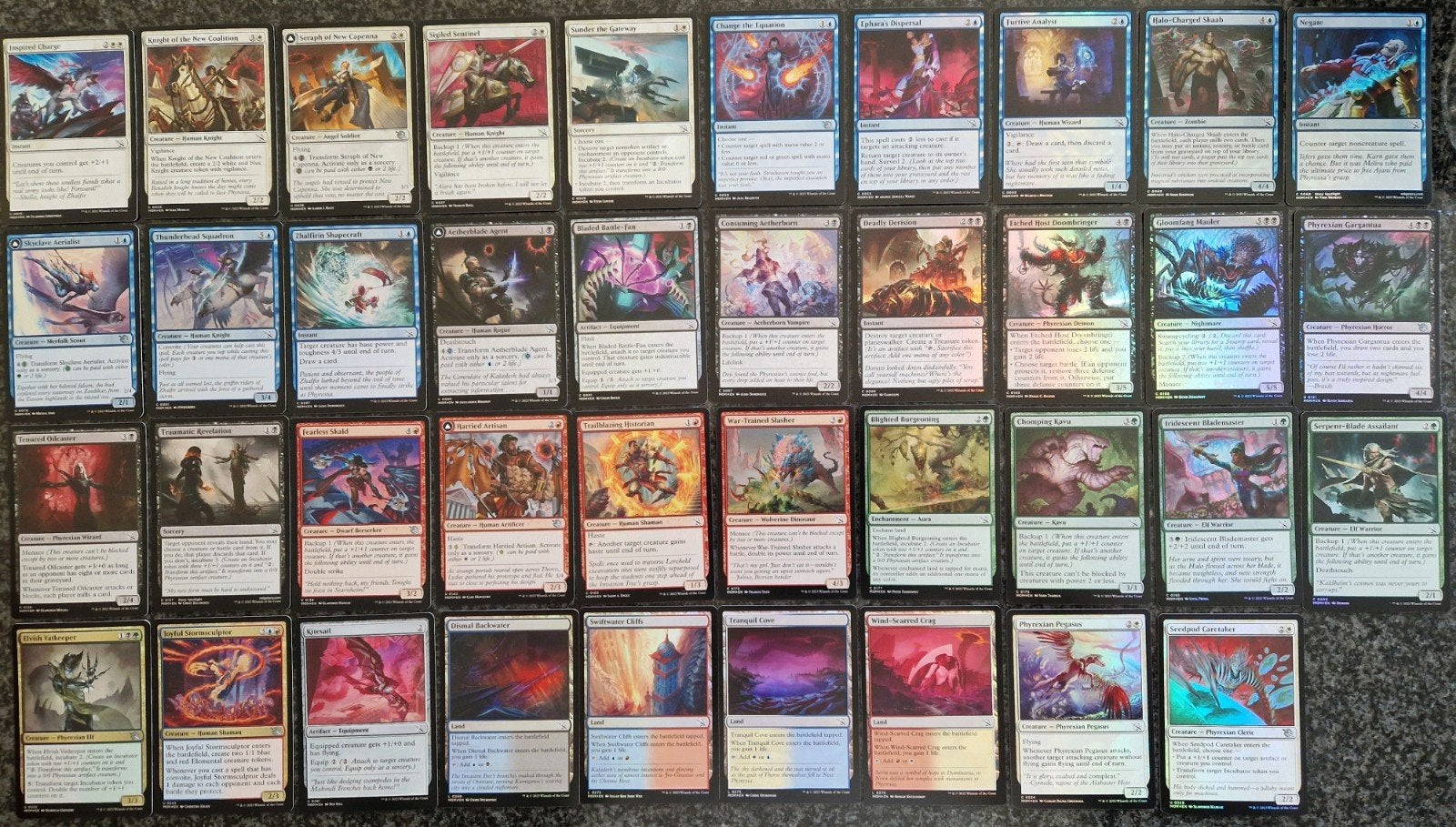 Magic The Gathering, 39 foil kaarten March of the Machine NM, Hobby en Vrije tijd, Ophalen of Verzenden, Zo goed als nieuw, Meerdere kaarten
