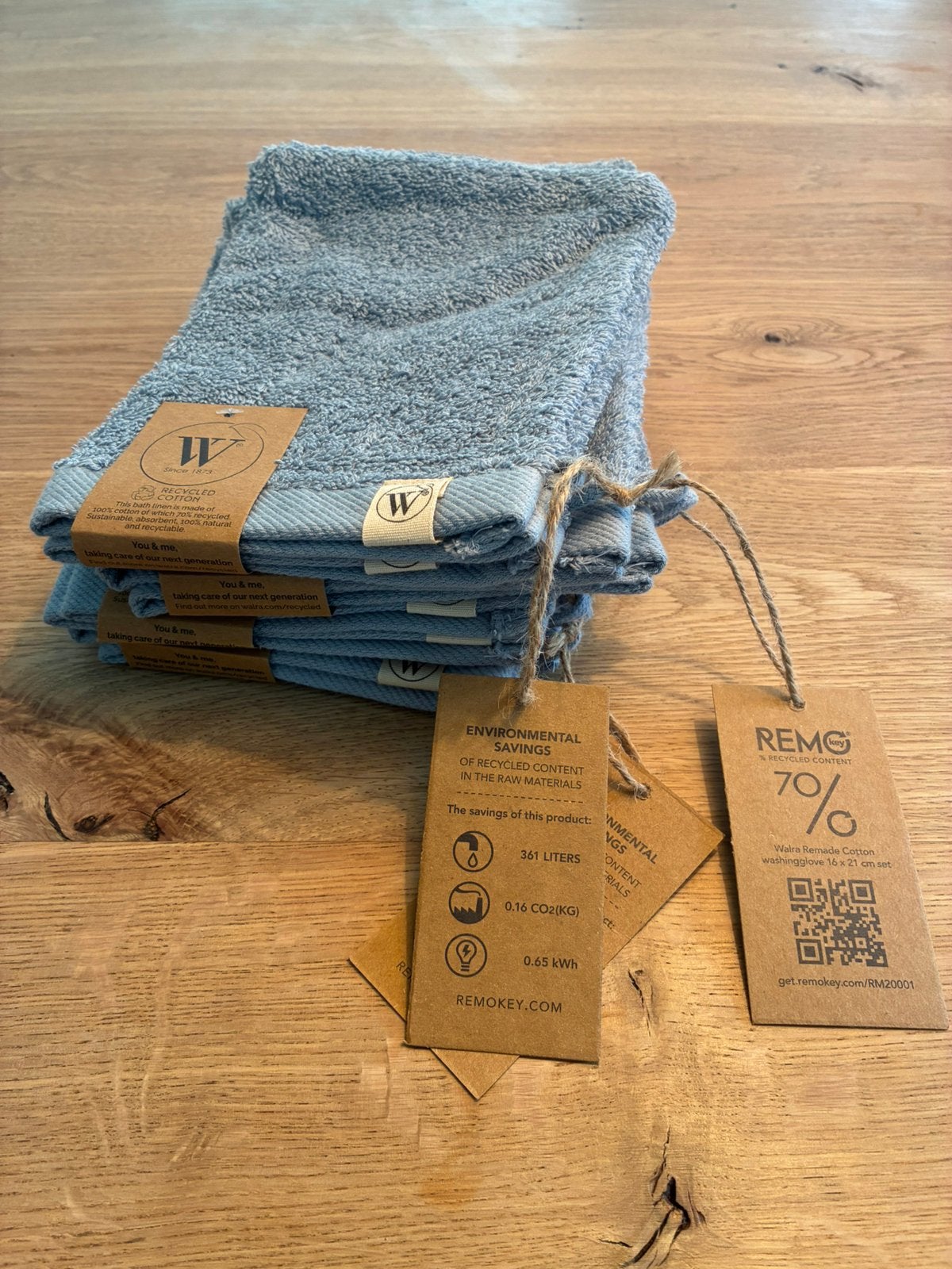 Walra washandjes, Ophalen of Verzenden, Nieuw, Blauw