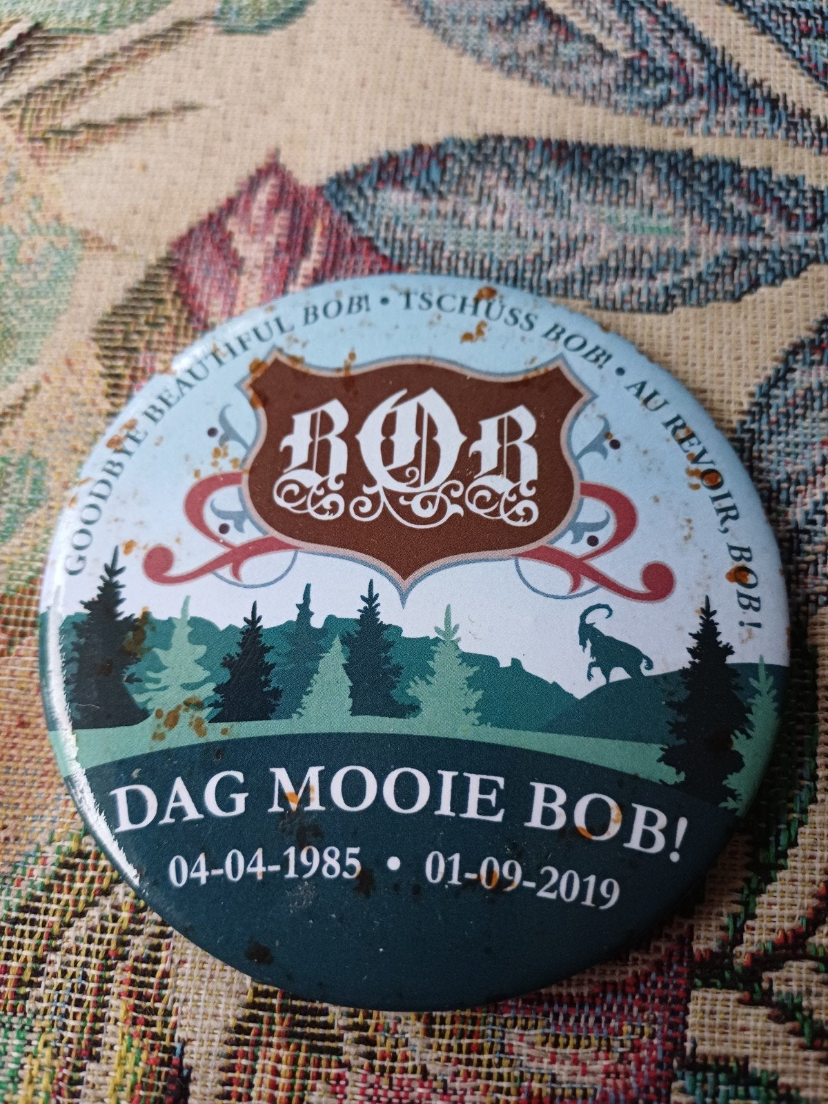 Efteling Bob button, Ophalen of Verzenden, Button of Speldje