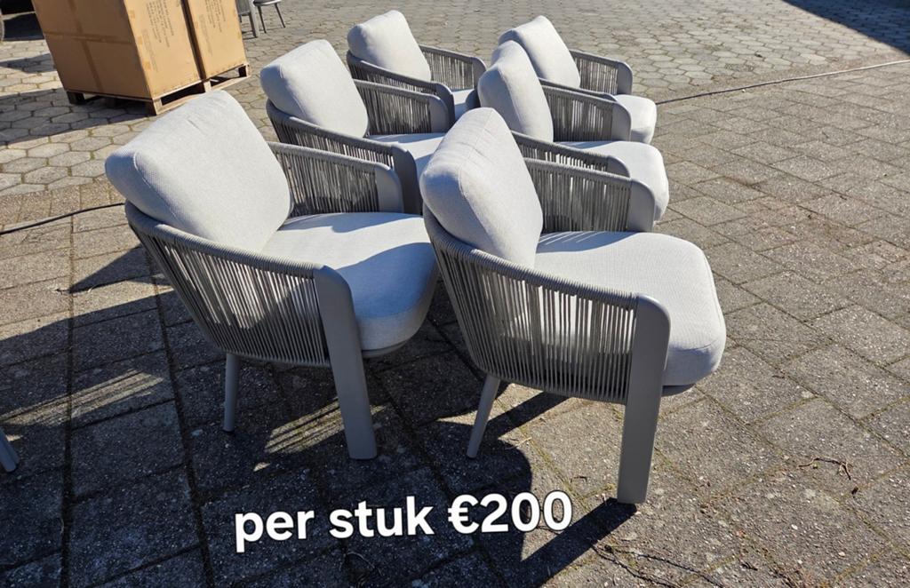 10 STUKS GARDEN IMPRESSIONS DININGSTOELEN, Ophalen, Nieuw