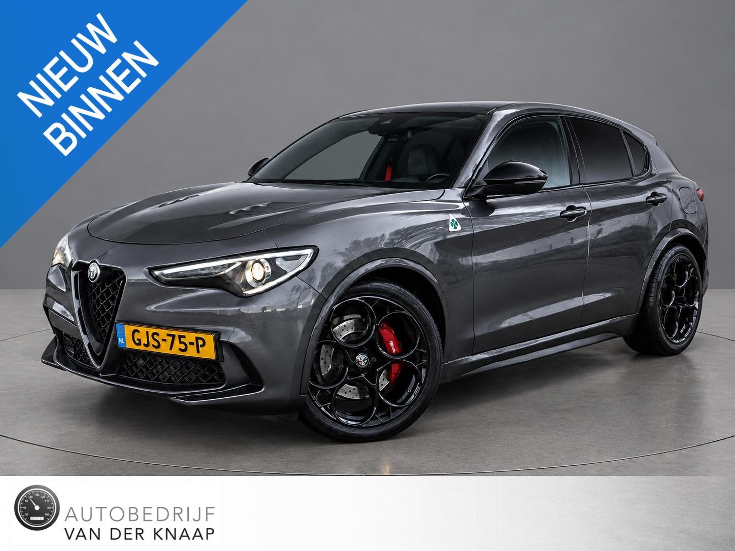 Alfa Romeo Stelvio 2.9 V6 AWD Quadrifoglio | BTW auto | Pano, Auto's, Automaat, Gebruikt, 510 pk, Bedrijf