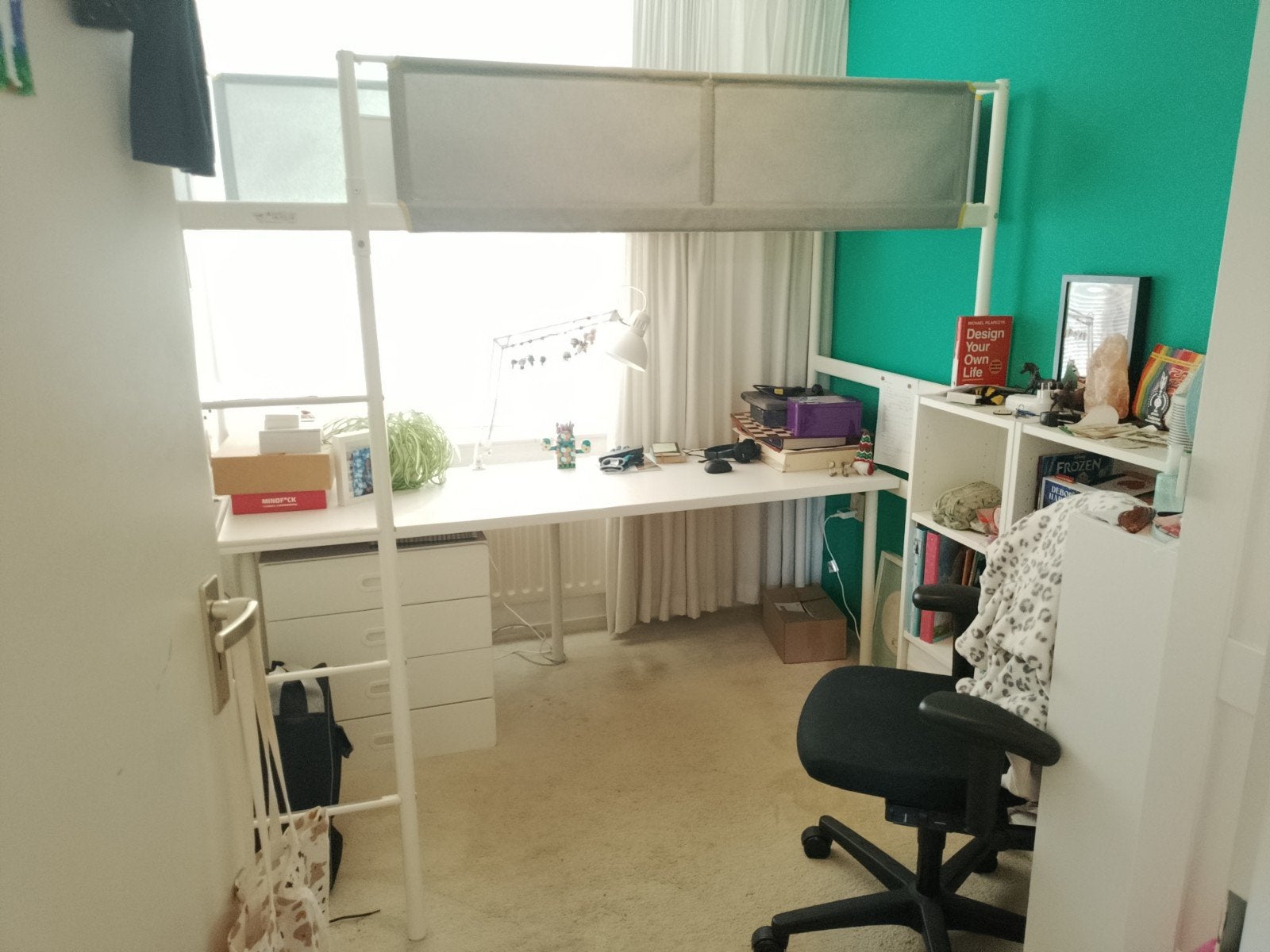 IKEA VITVAL Hoogslaper - scherp geprijsd!, Ophalen, Gebruikt, Eenpersoons, 200 cm