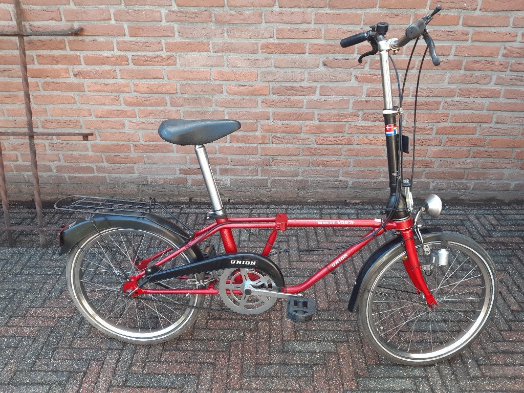 oldtimer vouwfiets, union multivouw, Fietsen en Brommers, Ophalen, Velgrem, Union, Jaren '60 of nieuwer