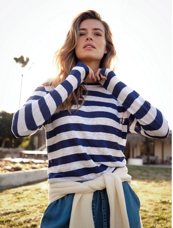 NIEUW Josephine linnen longsleeve / top mt L/M, Josephine & Co, Maat 42/44 (L), Nieuw, Lange mouw