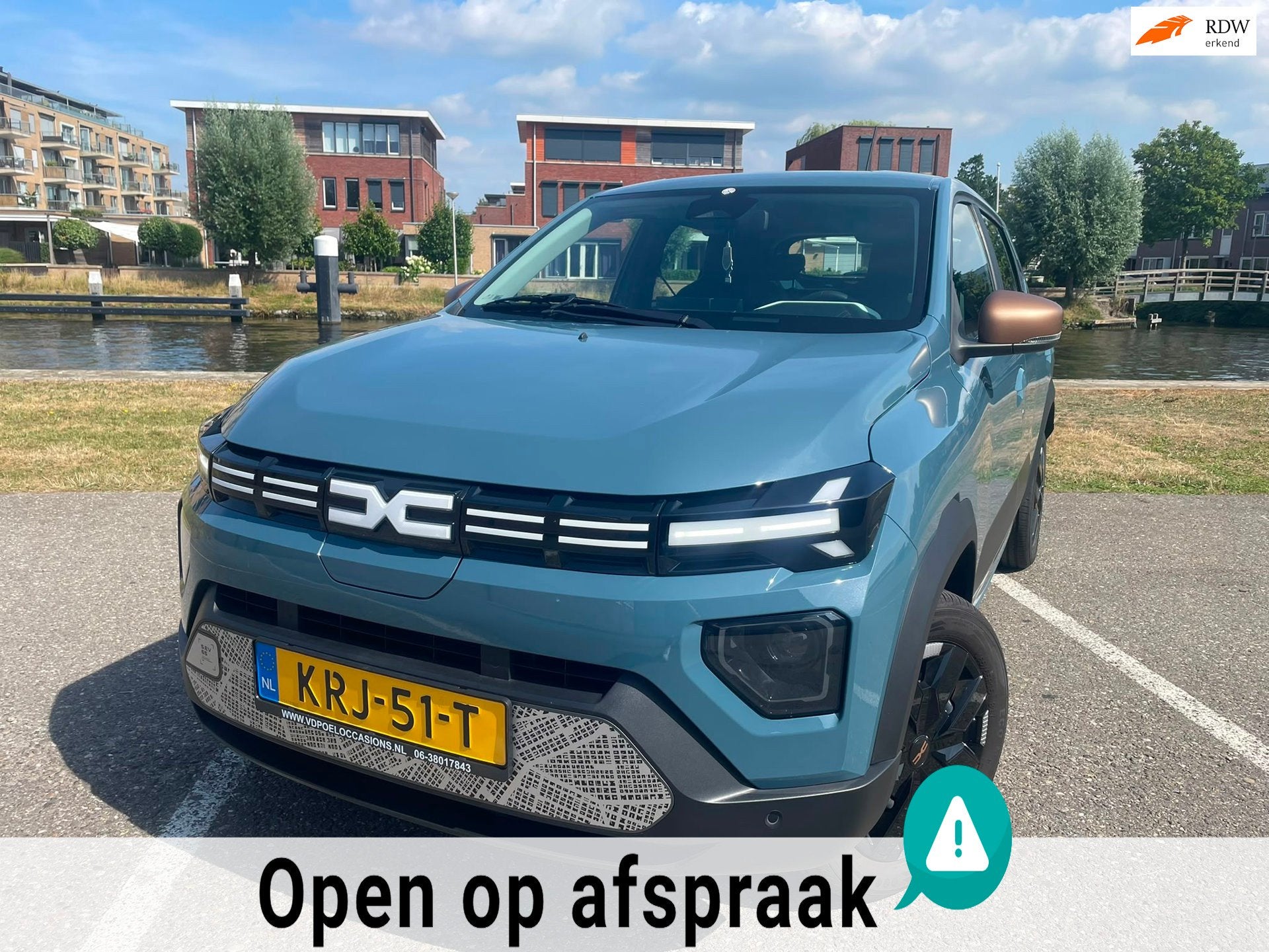 Dacia Spring Extreme 65 26.8 kWh NIEUWSTAAT NAVI AIRCO PDC, Auto's, Dacia, Bedrijf, Te koop, Spring, ABS, Achteruitrijcamera, Airbags