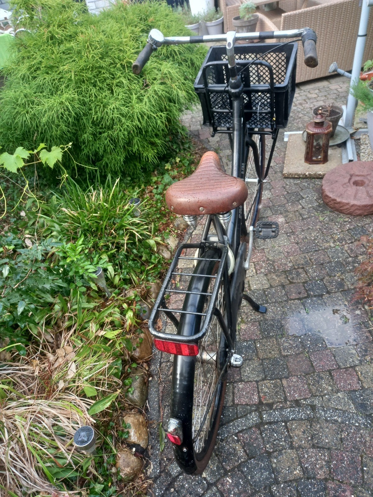 Cortina U4 Transportfiets - Zwart, Gebruikt, Fietsen en Brommers, Terugtraprem, Versnellingen, Ophalen, Overige merken