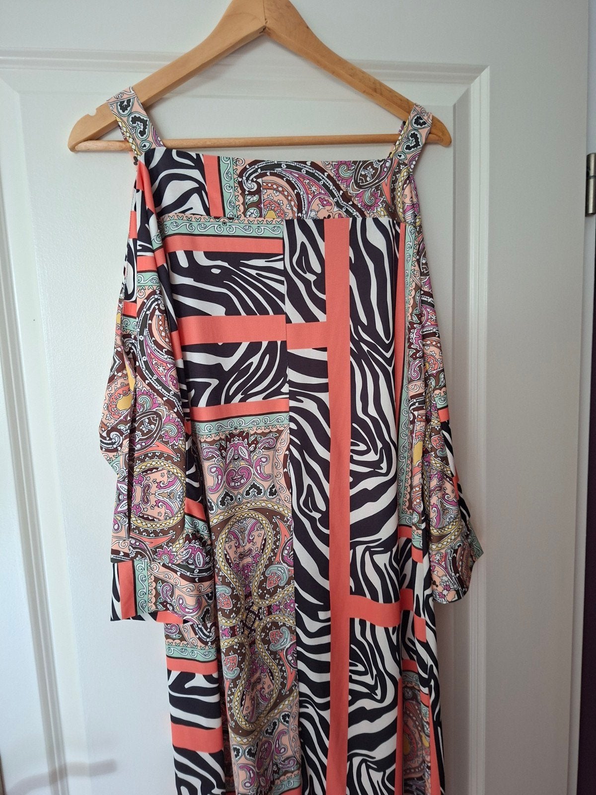 Heine jurk met zebra- en paisleyprint, maat 42, Meerkleurig, Maat 42/44 (L), Ophalen of Verzenden, Zo goed als nieuw