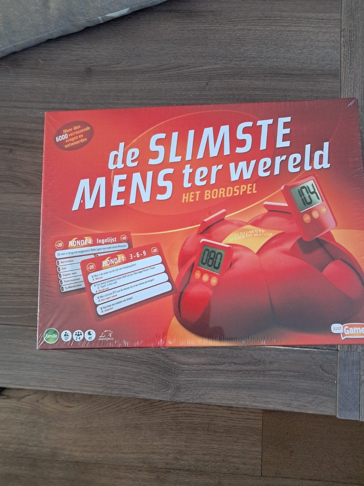De Slimste Mens ter Wereld - Het Bordspel (Nieuw), Drie of vier spelers, Ophalen of Verzenden, Nieuw, Just Games