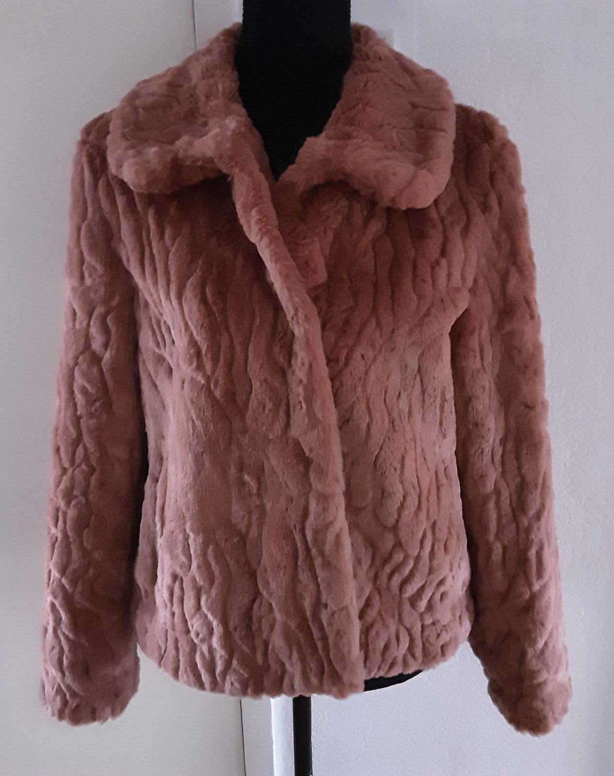 Selected Femme Faux Fur Jas Roze vintage, Maat 38/40 (M), Selected Femme, Ophalen of Verzenden, Roze