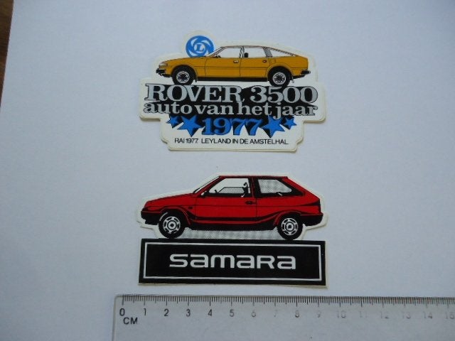 sticker 1977 Auto Rai autorai Rover 2600 Lada Samara car, Verzenden, Zo goed als nieuw, Auto of Motor