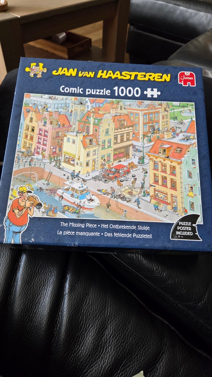Jan van Haasteren Puzzel 1000 stukjes Het Ontbrekende, Ophalen, 500 t/m 1500 stukjes, Zo goed als nieuw, Legpuzzel