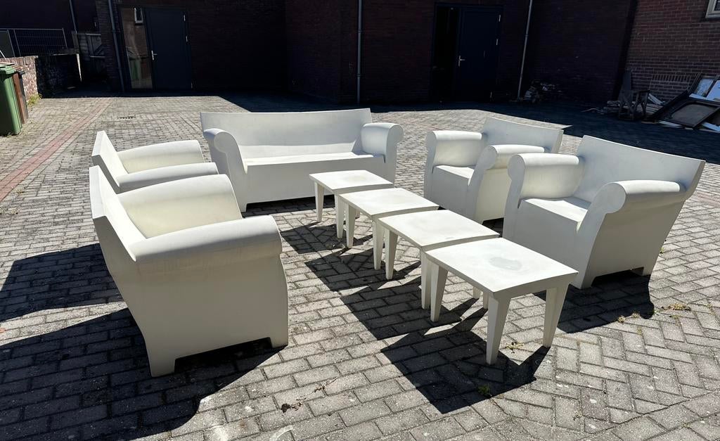 Kartell Bubble Club Lounge set Bank stoel bijzettafel tafel, Ophalen of Verzenden, Zo goed als nieuw