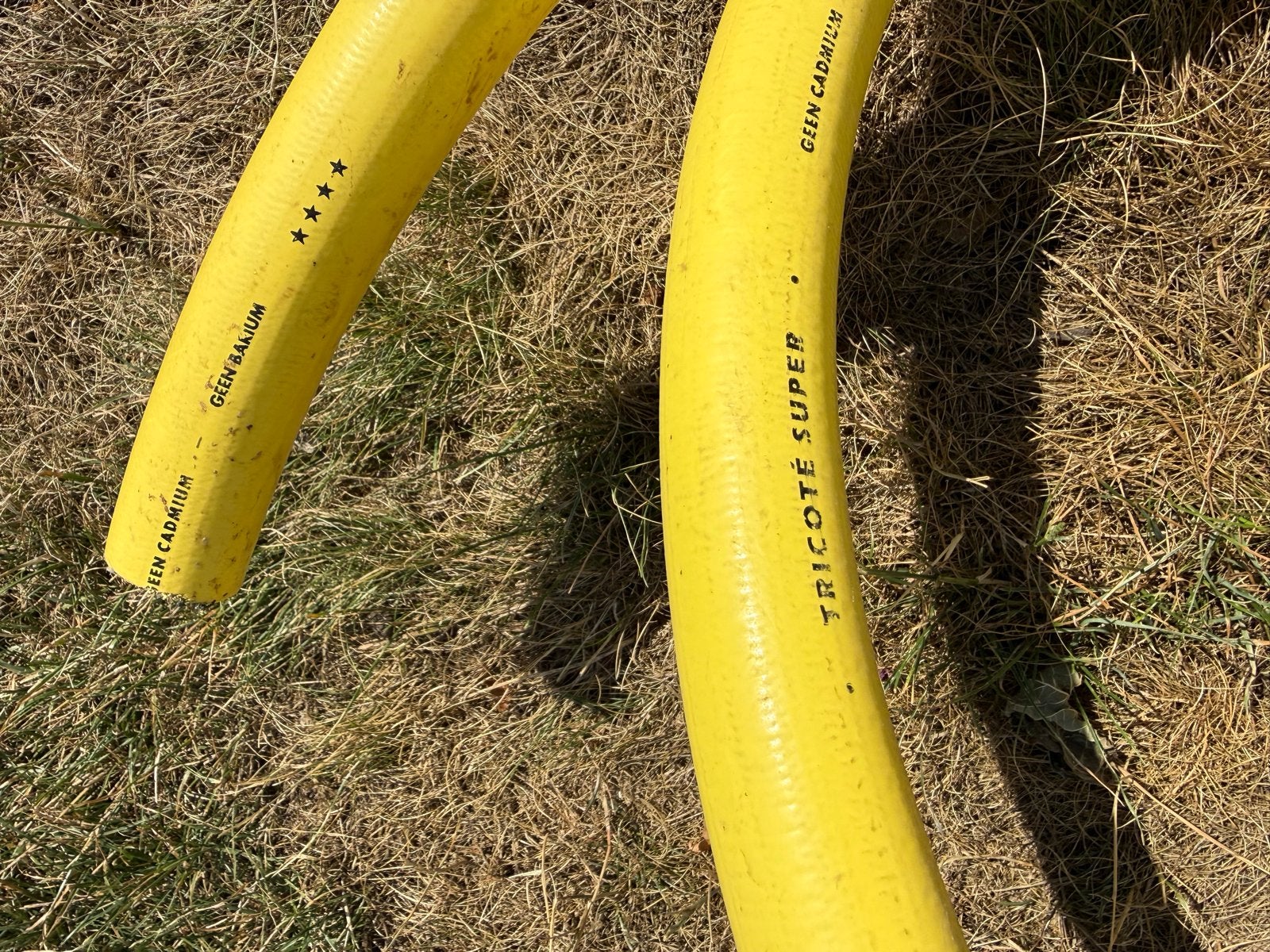 Professionele gele waterslang 3 meter x 32 mm x 40 mm, Tuin en Terras, Ophalen, Gebruikt, Tuinslang