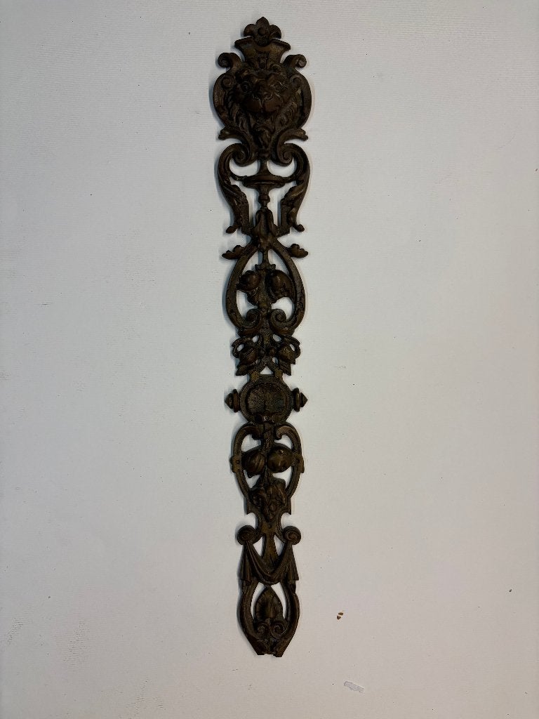 Antiek ornament met leeuwenkop – 50 cm (Brocante), Ophalen of Verzenden