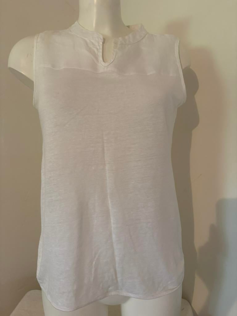 Linnen Purdey top mt M (38), Kleding | Dames, Tops, Maat 38/40 (M), Verzenden, Wit, Zo goed als nieuw