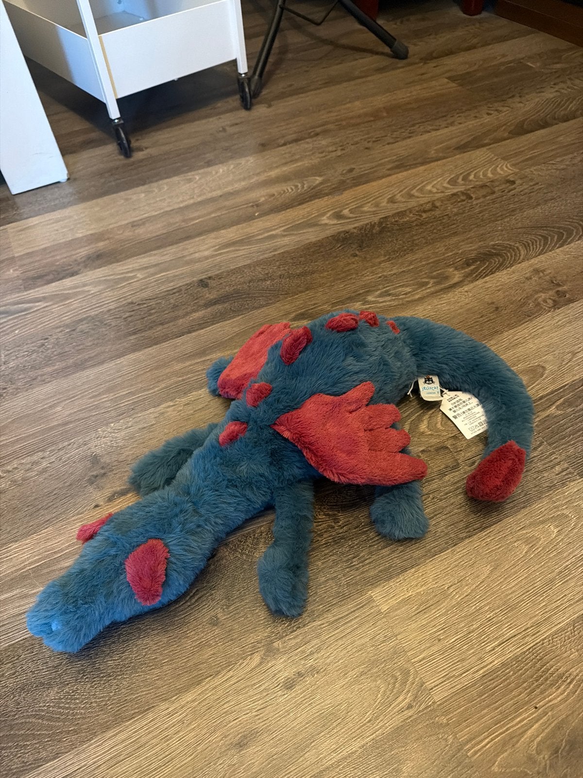 Jellycat Dexter Draak Knuffel - Zo goed als nieuw, Dinosaurus, Ophalen of Verzenden, Jellycat, Groen
