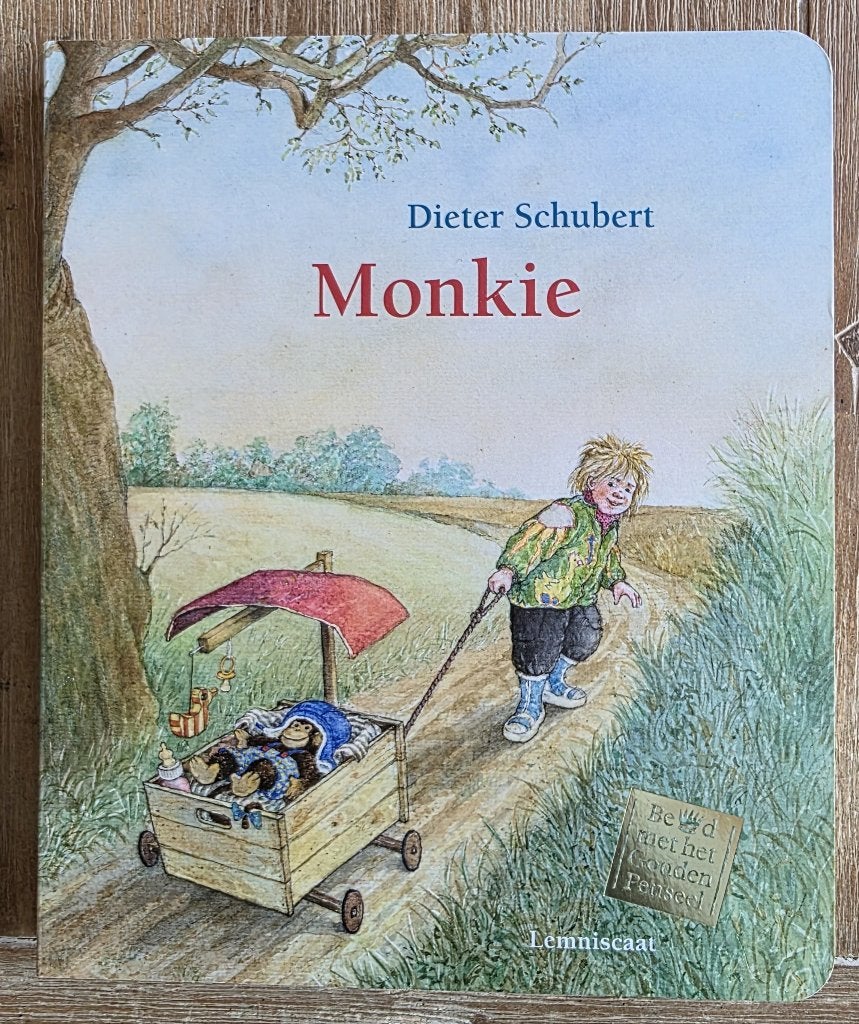 Monkie - Dieter Schubert - Kartonboek, Ingrid & Dieter Schubert, Fictie algemeen, Jongen of Meisje, Ophalen of Verzenden