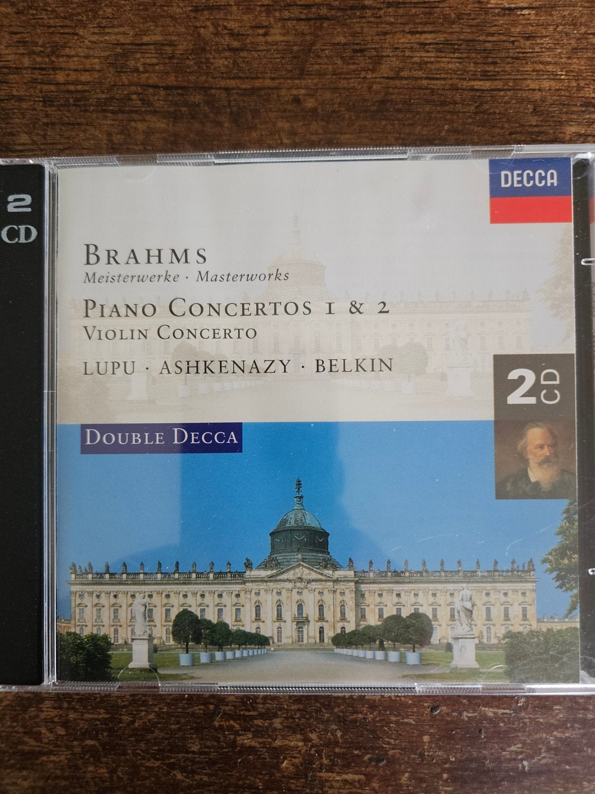 Brahms: Piano Concertos 1 & 2, Violin Concerto - 2CD Decca, Cd's en Dvd's, Inclusief boekje, Boxset, Soloconcert, Brahms