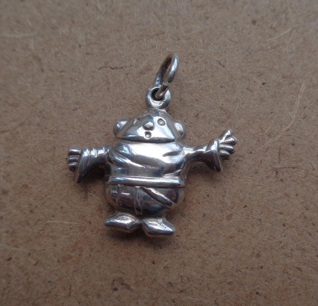 zilveren vintage bedel father charm [385], Overige merken, Verzenden, Zo goed als nieuw, 1 bedel