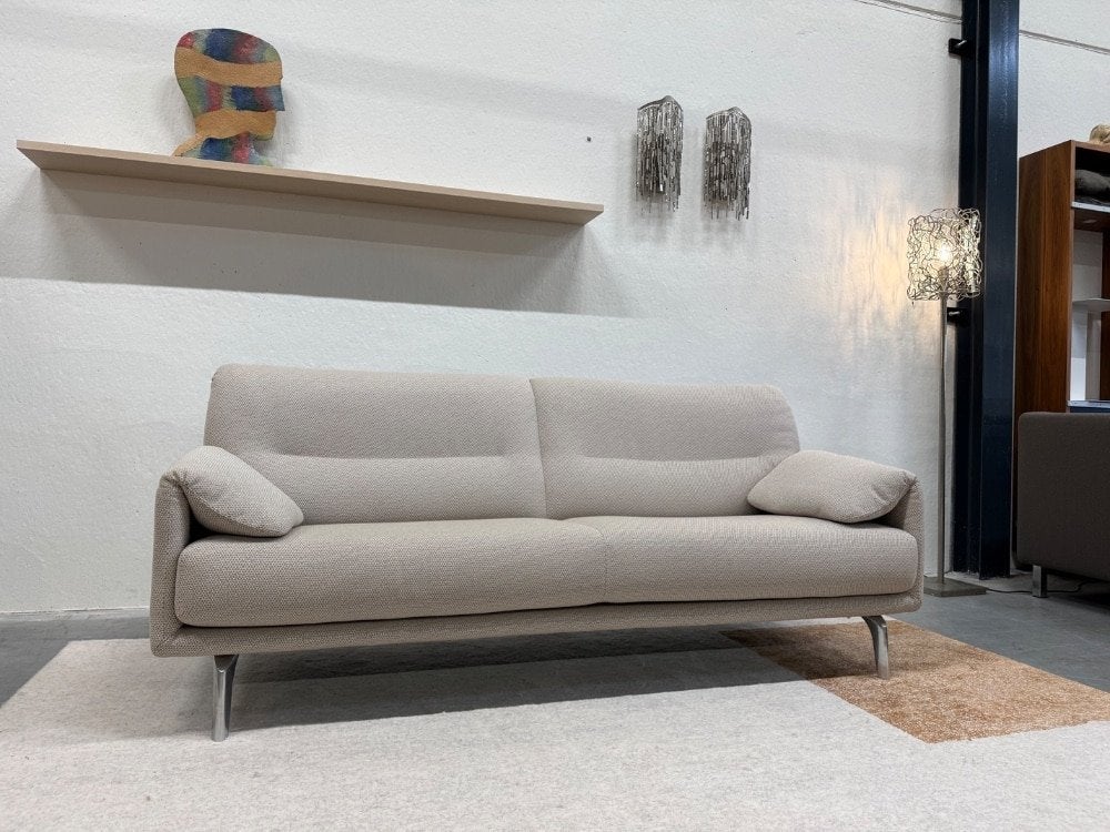 Als nieuw Leolux Bora Balanza 3 Zits Hoog Stof 208, Leolux, Info@leolux.nl, Driepersoons, 75 tot 100 cm
