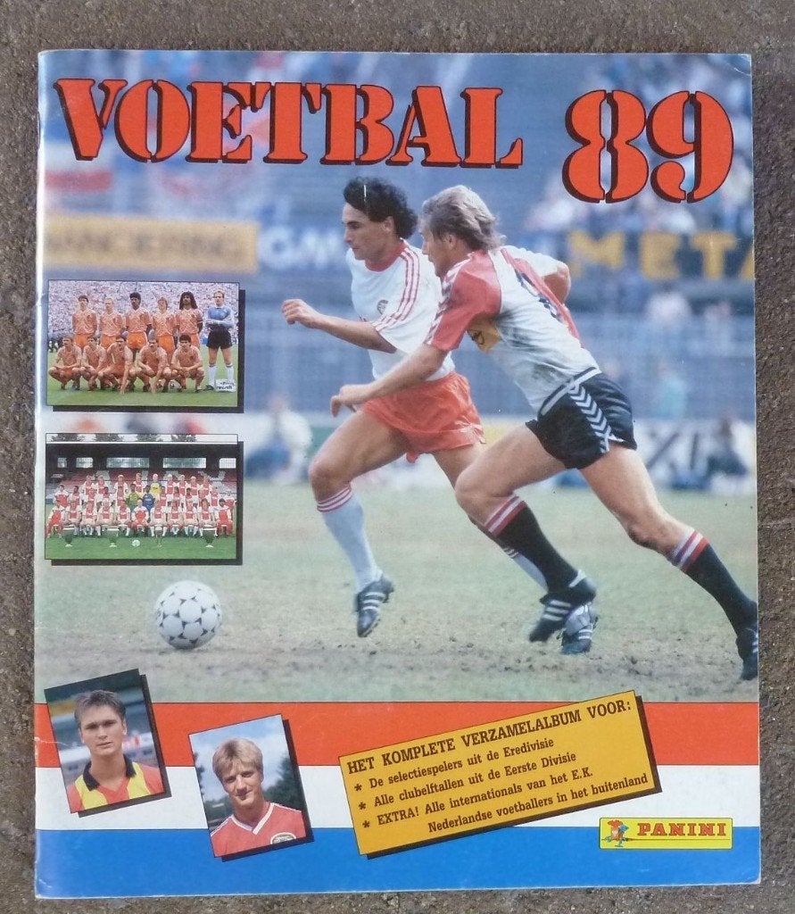 Panini Voetbalplaatjesalbum 1989 met Vanenburg voorop (14), Ophalen of Verzenden, Zo goed als nieuw, PSV, Poster, Plaatje of Sticker