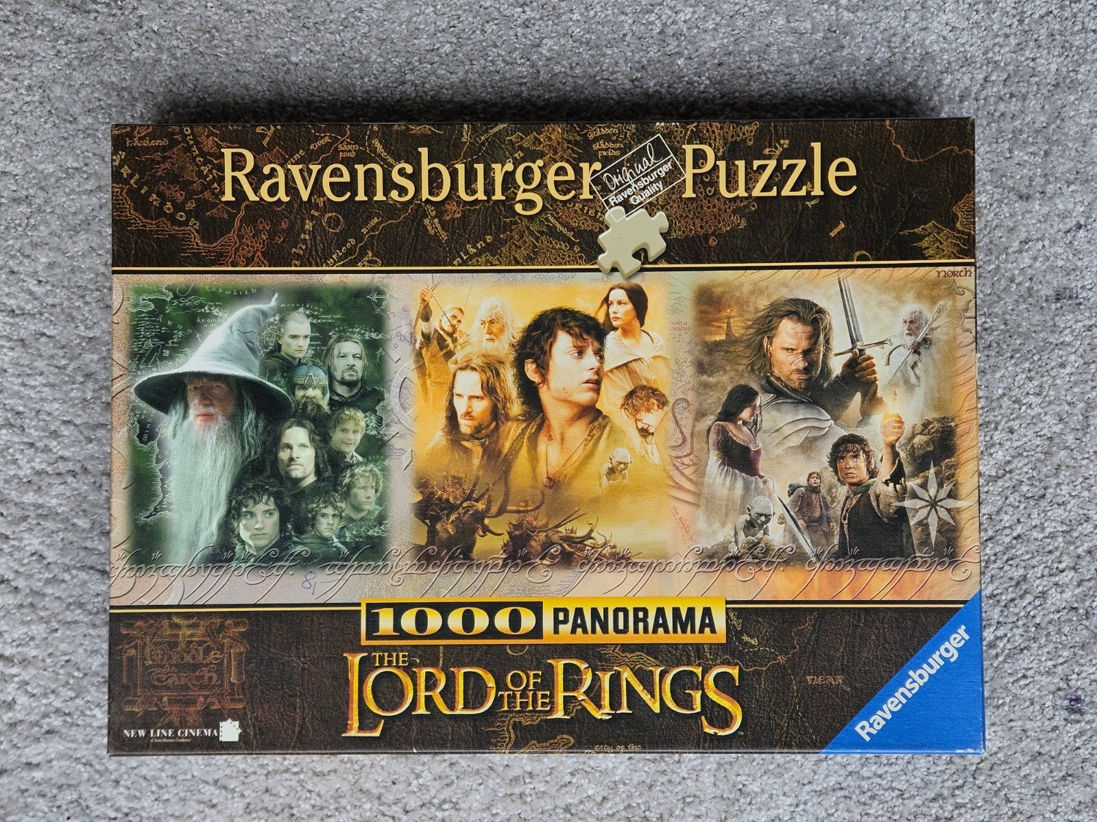 Zeldzame Ravensburger The Lord of the Rings panorama puzzel, Ophalen of Verzenden, Zo goed als nieuw, Overige typen