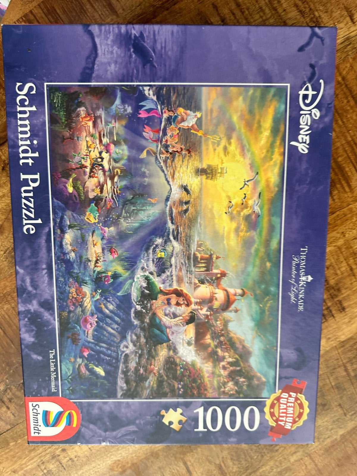 Disney Schmidt Puzzel De Kleine Zeemeermin 1000 stukjes, Ophalen of Verzenden, 500 t/m 1500 stukjes, Gebruikt, Legpuzzel