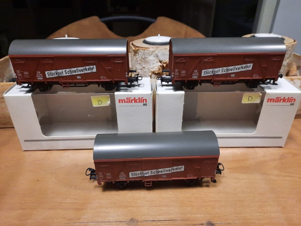 [ W2986 ] Marklin H0 - 3x 00759-03/06, Wisselstroom, Wagon, Ophalen of Verzenden, Zo goed als nieuw