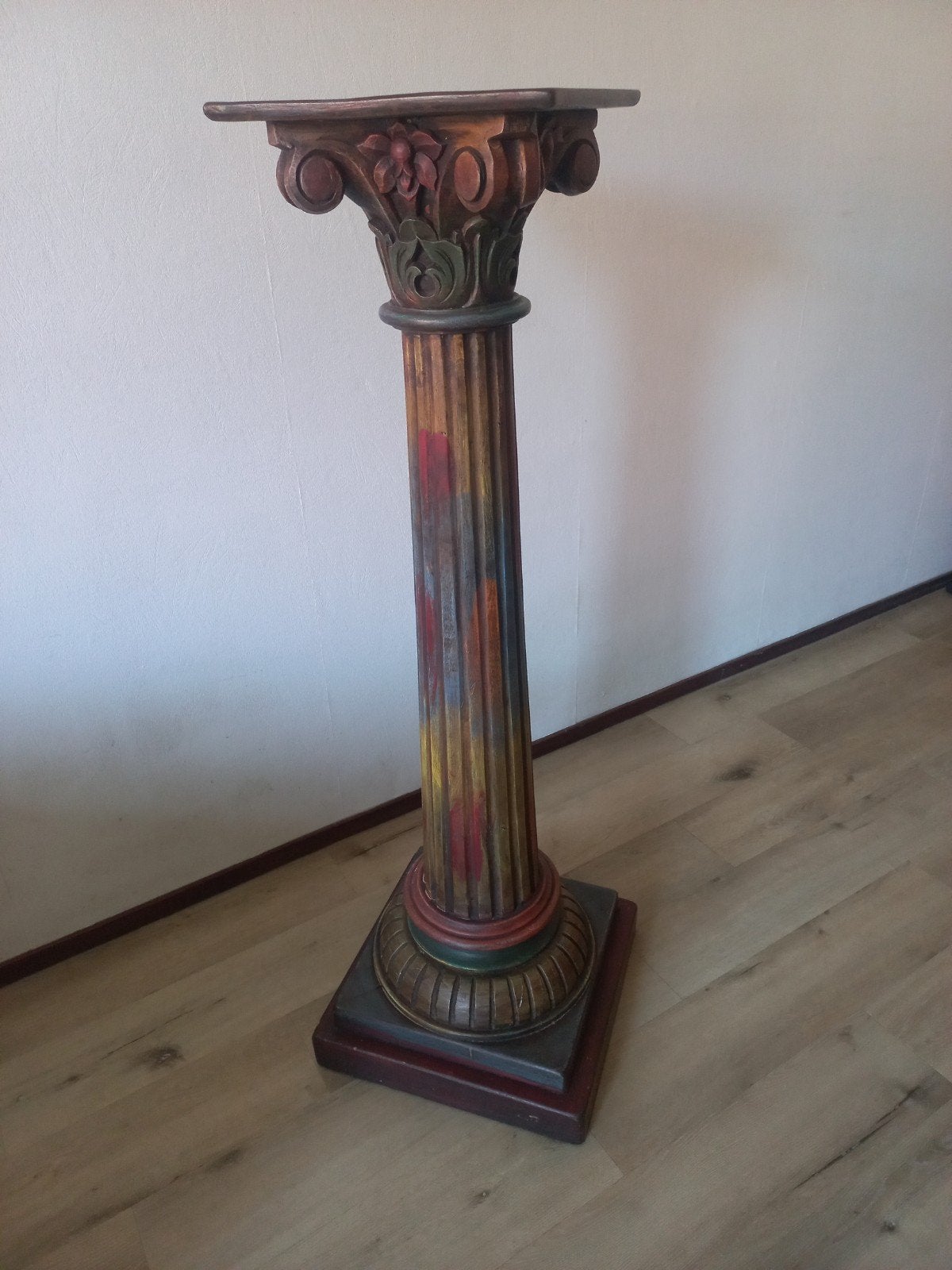 massief houten zuil, Ophalen, Gebruikt